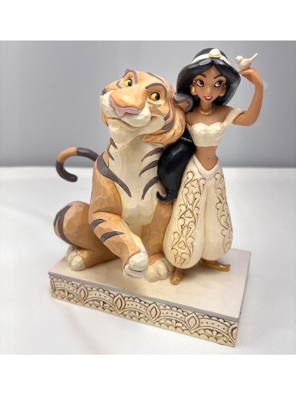 Disney Traditions Jasmine & Rajah Figurine Wondrous Wishes By Jim Shore Decor